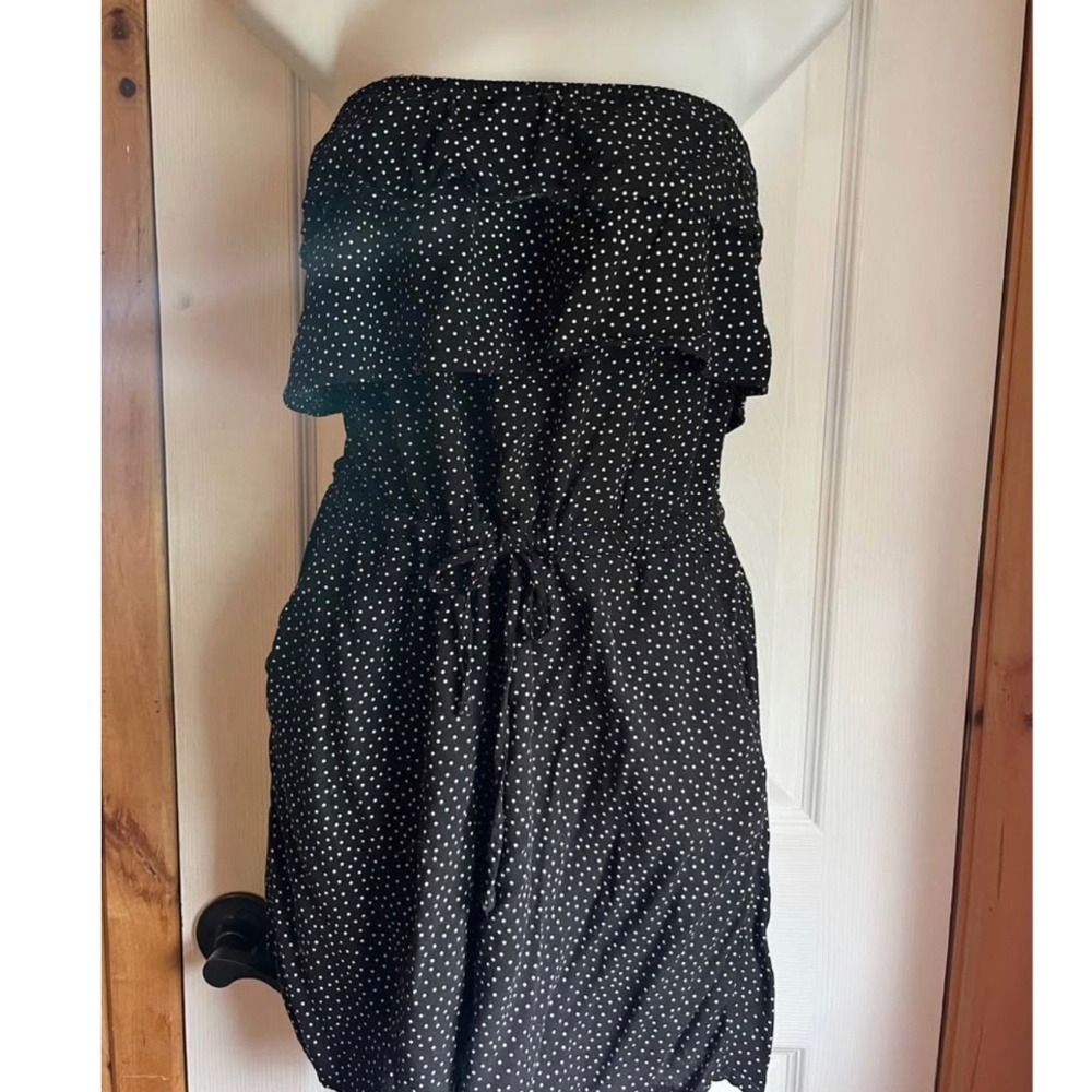 Polkadot romper shorts tube top